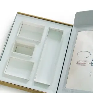 Customized Logo Large Christmas Birthday Festival Clear Gift Box Paper Cardboard Packaging Ribbon Gift Boxes With Window