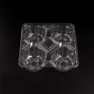 Disposable Blister plastic food container cake box food tray packaging custom packing manufacturing