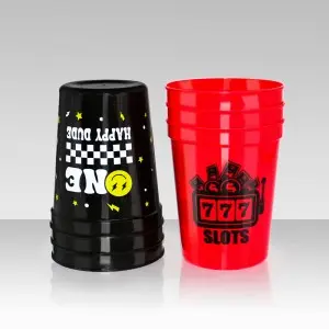 Personalized Football Stadium Cups Custom Logo 16oz Wedding Cups 12oz PP Material Party Cups