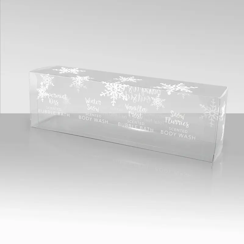 Flat Folding Clear Pvc Box Gift packaging solution Featured Image