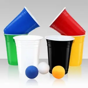2025 Summer Popular Party Cups Colorful Patic Cup Disposable PP Plastic Cup With Printing logo