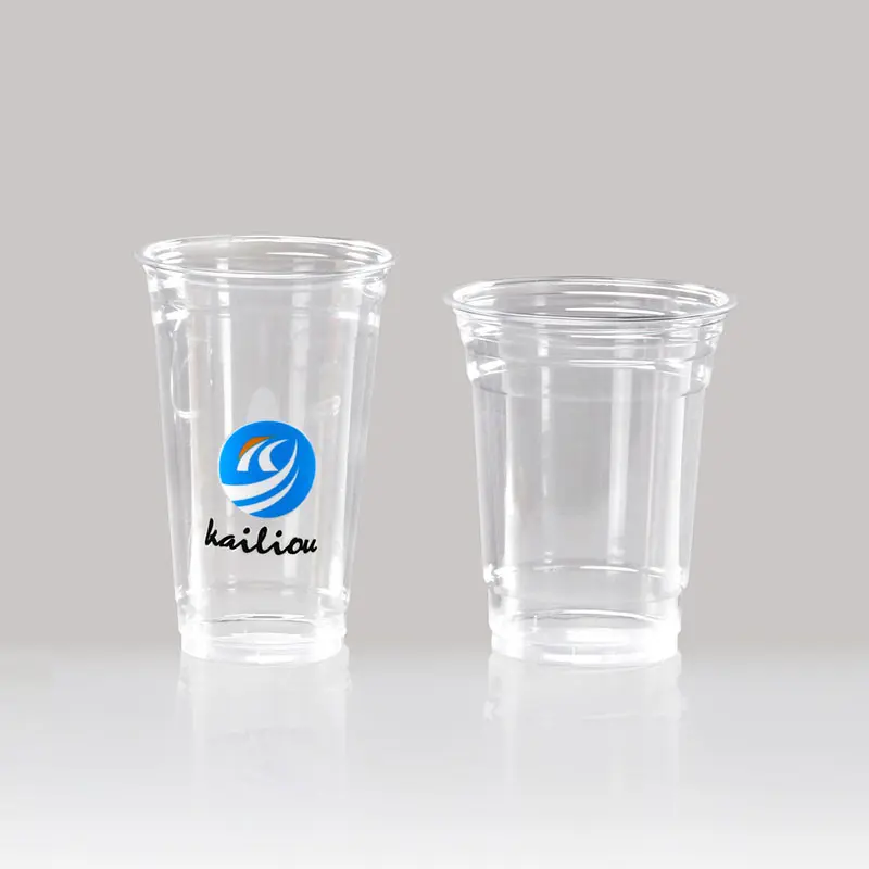 Popular demand Disposable 16oz clear PET cups tailored printing for unique coffee shop Featured Image