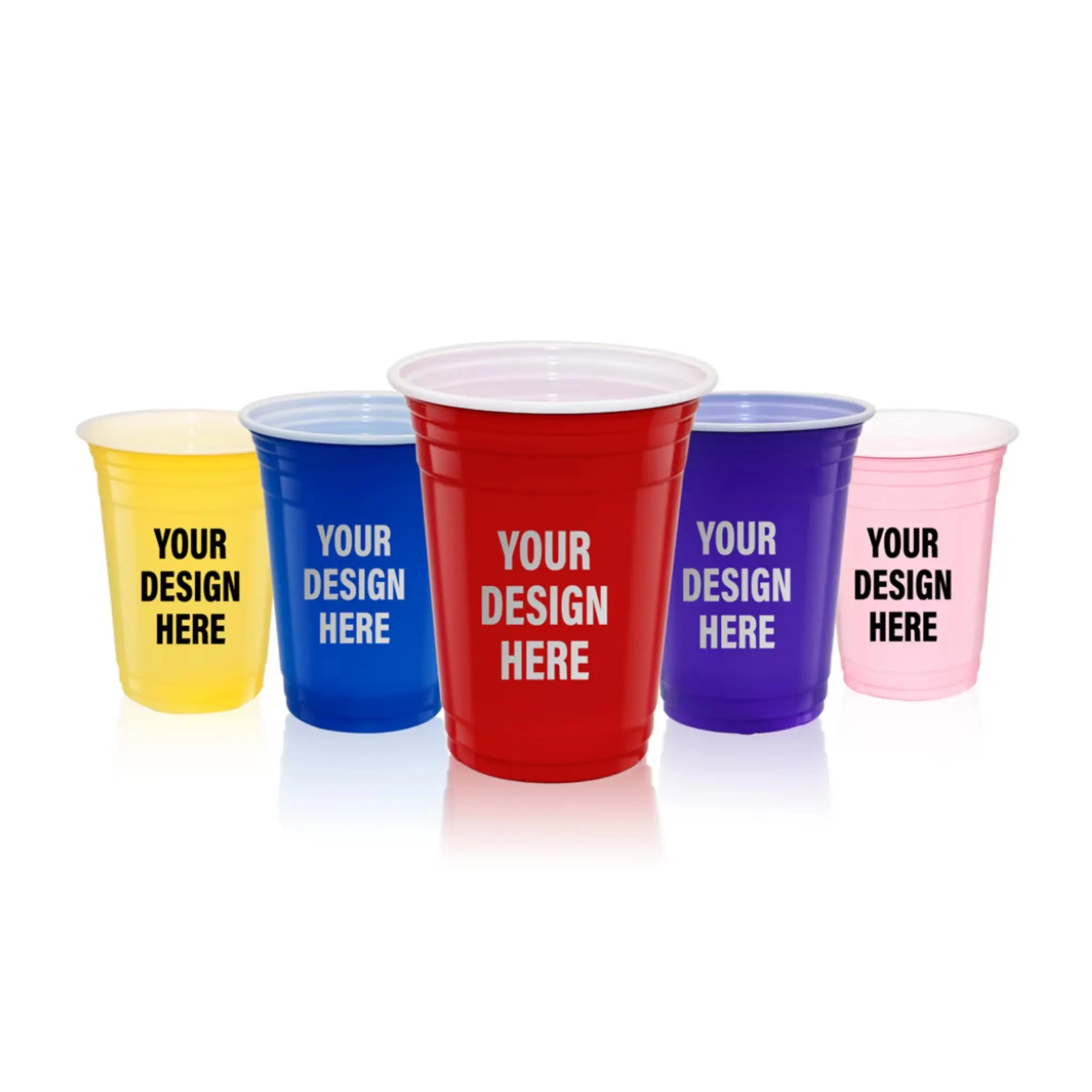 Party Beer Plastic cup  disposable Plastic mug Beerpong Plastic mug Wedding Plastic mug  Blue hexagonal Plastic cup Featured Image