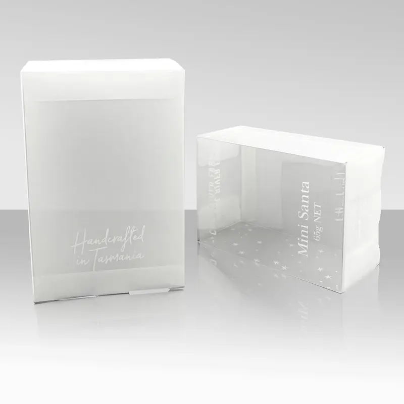Custom Size Folding Transparent Plastic PVC Makeup Sponge Packaging Collapsible Clear Plastic Box Featured Image