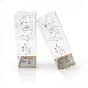 hot sale transparent printed plastic PET box package small plastic cosmetic box,pvc packaging for perfume