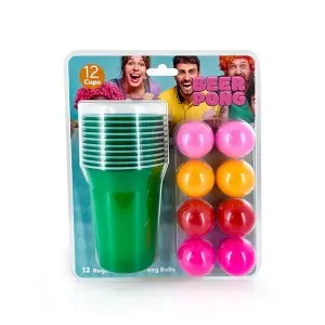 BeerPong Red Disposable Cups for Beer Pong Games and Drinking