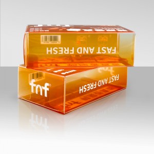 Clear Pvc Plastic Folding Packaging Box for Food Teabag packaging solution