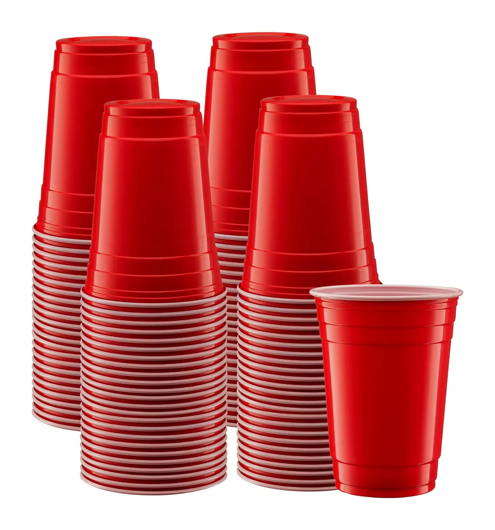 16OZ Red Party Cups Wholesale Customize Logo PP Plastic Cup Featured Image