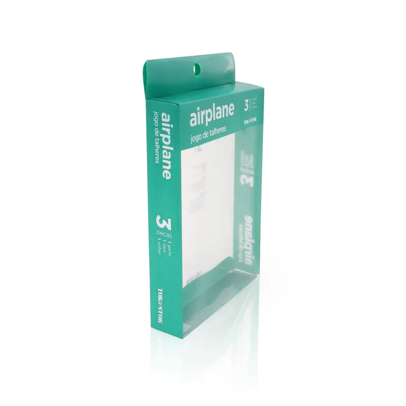 Custom printed Electronic Earphone Plastic Folding Packaging Box with Hanger Featured Image